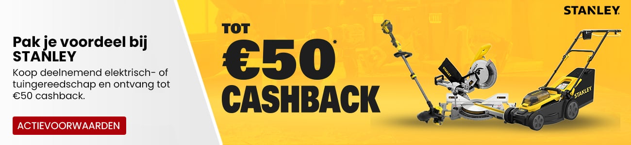 STANLEY €50,- Cashback!