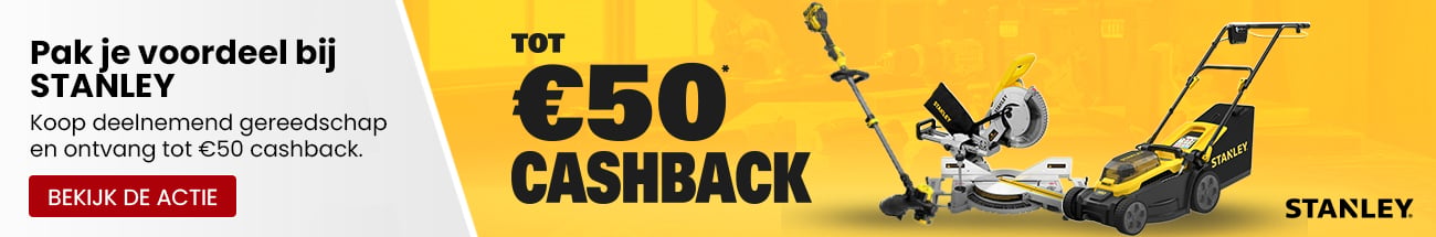 STANLEY €50,- Cashback!