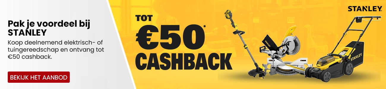 STANLEY €50,- Cashback!