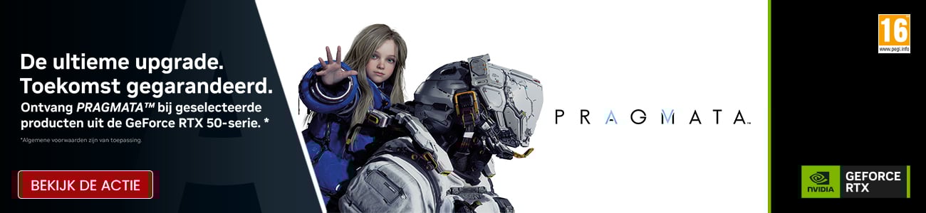 Ontvang gratis Pragmata gamekey bij aankoop van een RTX 50-serie grafsiche kaart, laptop of pc