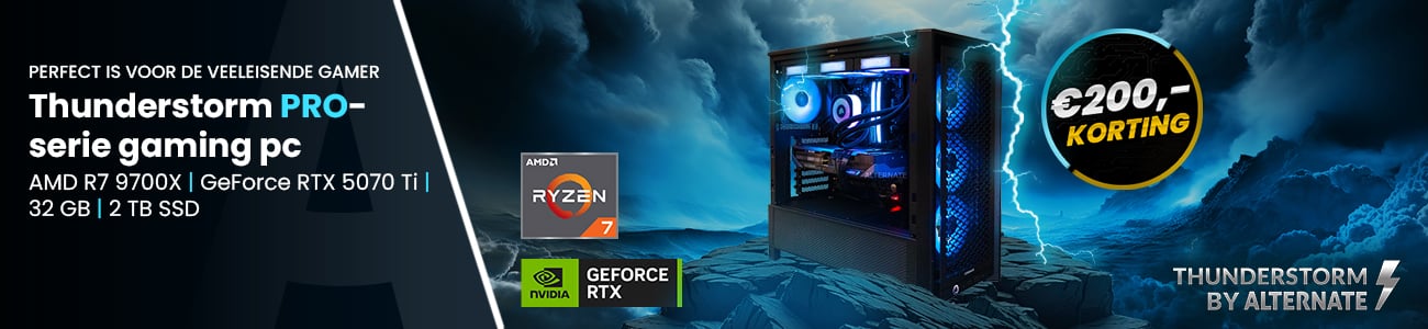 ALTERNATE Thunderstorm Pro Ryzen 7 - 9070XT iCue Edition gaming pc