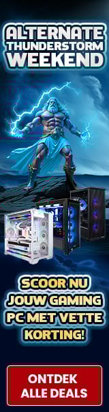 ALTERNATE THUNDERSTORM WEEKEND.  Scoor nu jouw gaming PC met vette korting!