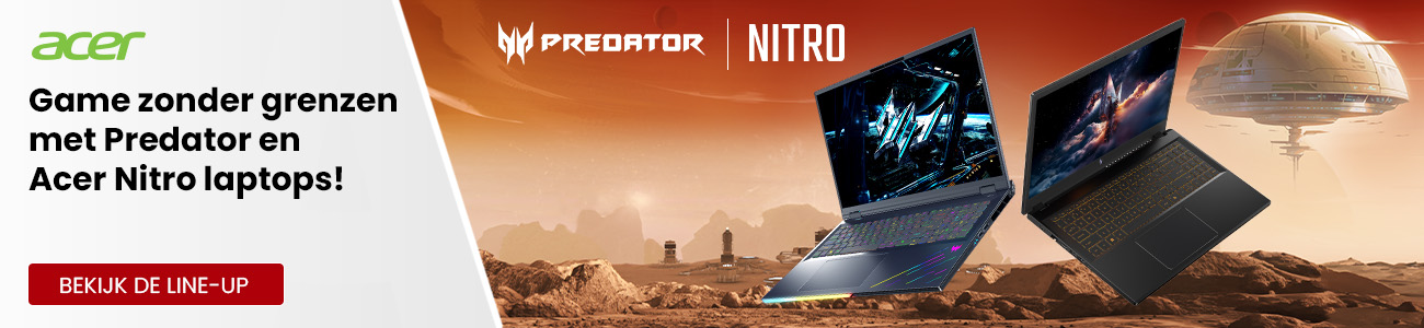 Game zonder grenzen met Predator en Acer Nitro laptops