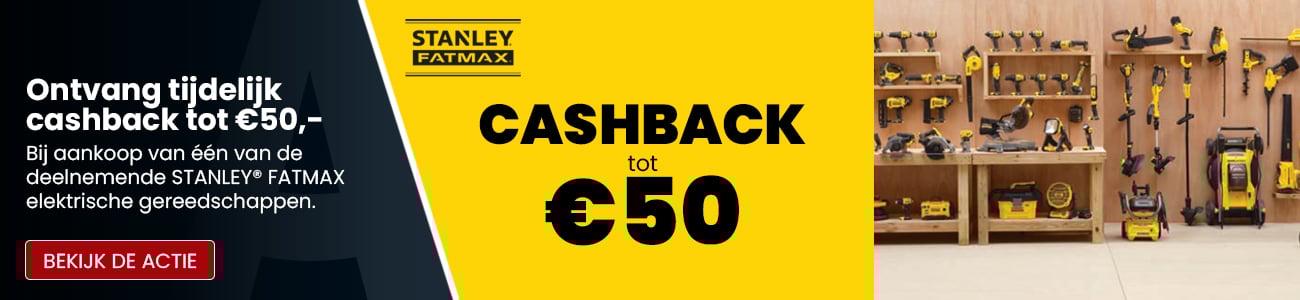 Stanley- Ontvang tot  €50 CASHBACK