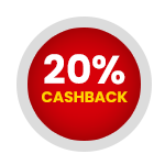 Ontvang nu tijdelijk 20% cashback