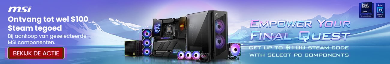 MSI - Ontvang tot wel $100 Steam tegoed