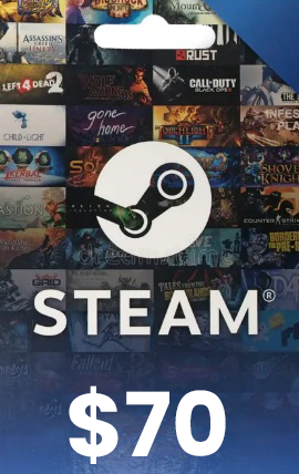 Ontvang $70 Steam tegoed
