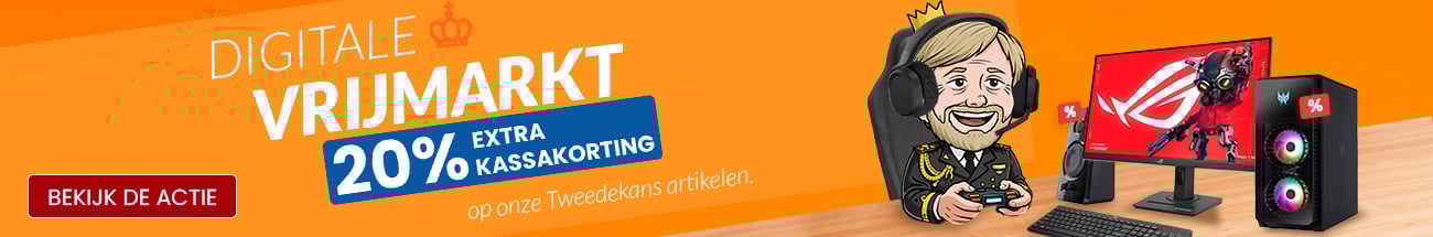 Digitale vrijmarkt - Ontvang tot 20% EXTRA KASSAKORTING