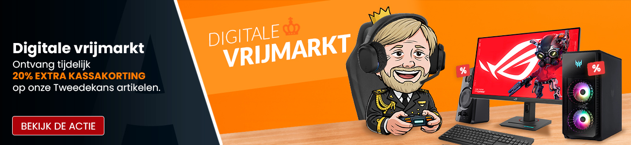Digitale vrijmarkt - Ontvang tot 20% EXTRA KASSAKORTING