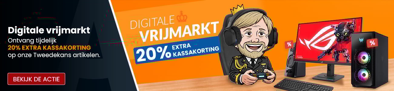 Digitale vrijmarkt - Ontvang tot 20% EXTRA KASSAKORTING