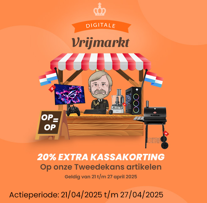 Digitale vrijmarkt - Ontvang tot 20% EXTRA KASSAKORTING