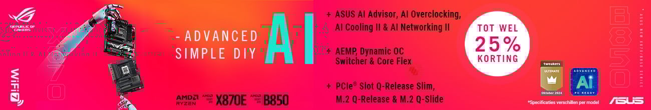 ASUS Moederborden - Tot wel 25% korting