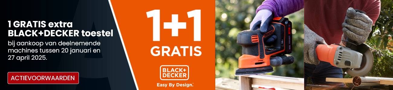 Black+Decker 1+1 gratis - Listingbanner
