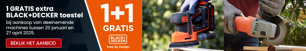 Black+Decker 1+1 gratis - Productbanner