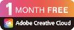 Een maand gratis Adobe