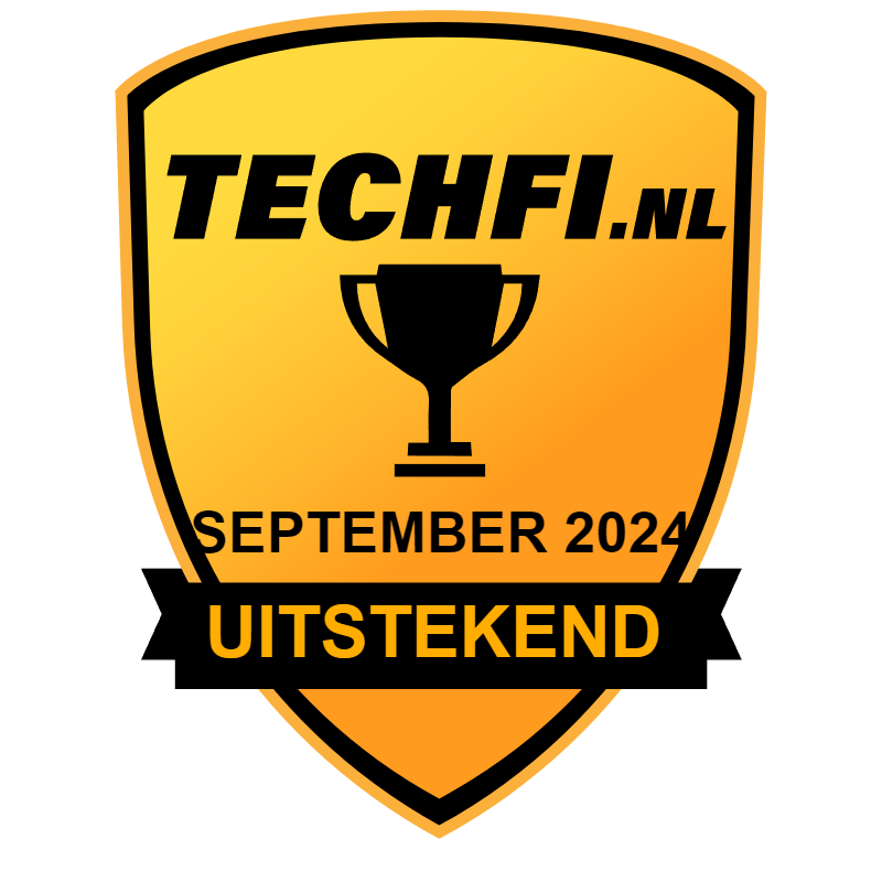 Dit product is onderscheiden met een TechFi Uitstekend award