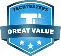 Dit product is onderscheiden met een Techtesters Great Value award
