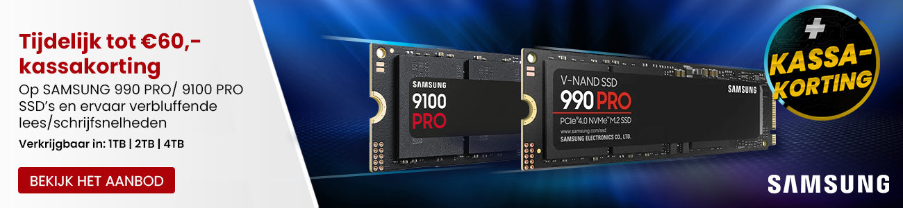 Samsung 990 en 9100 SSD's