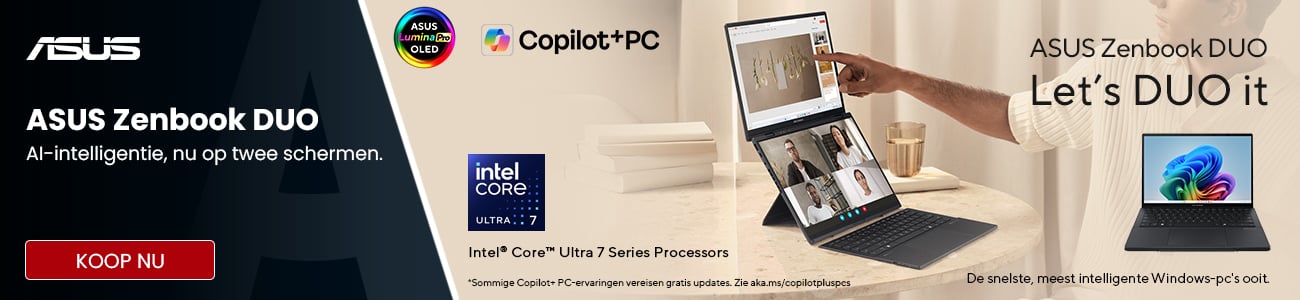 ASUS Zenbook Duo UX8406CA-QL038W 14" Copilot+ 2-in-1 laptop