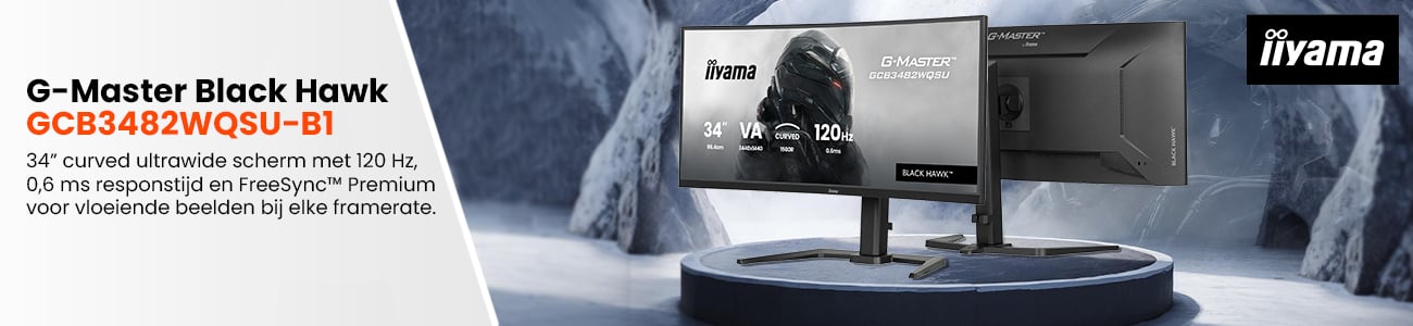 iiyama G-Master Black Hawk GCB3482WQSU-B1 34" Curved UltraWide gaming monitor