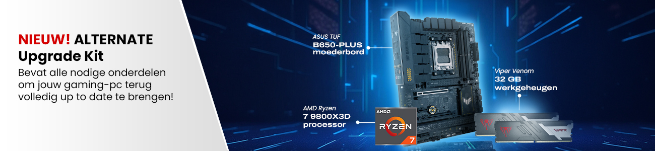ALTERNATE Upgrade Kit TUF Gaming B650-PLUS WIFI + Ryzen 7 9800X3D + 32 GB