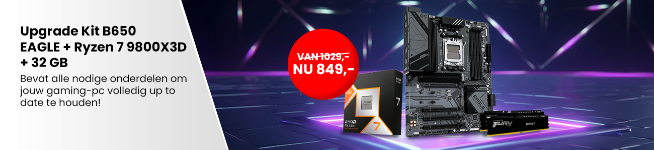 ALTERNATE Upgrade Kit B650 EAGLE + Ryzen 7 9800X3D + 32 GB