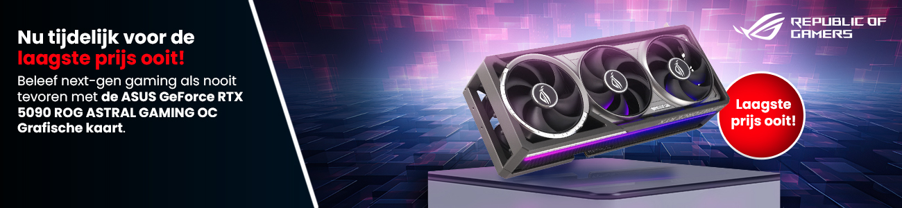 Nu tijdelijk voor de laagste prijs ooit! ASUS GeForce RTX 5090 ROG ASTRAL GAMING OC grafische kaart