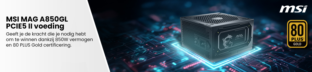 MSI MAG A850GL PCIE5 II modulaire 850 watt voeding