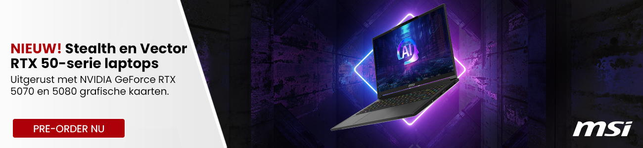 NIEUW! MSI Stealth en Vector RTX 50-serie laptops