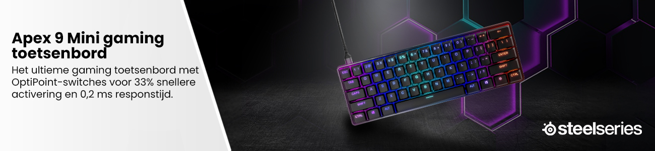 SteelSeries Apex 9 Mini, gaming toetsenbord