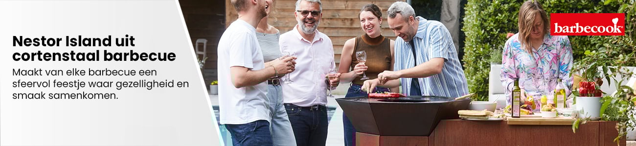 Barbecook Nestor Island uit cortenstaal barbecue