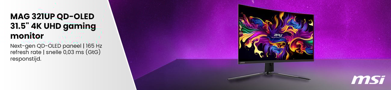 MSI MAG 321UP QD-OLED 31.5" 4K UHD gaming monitor