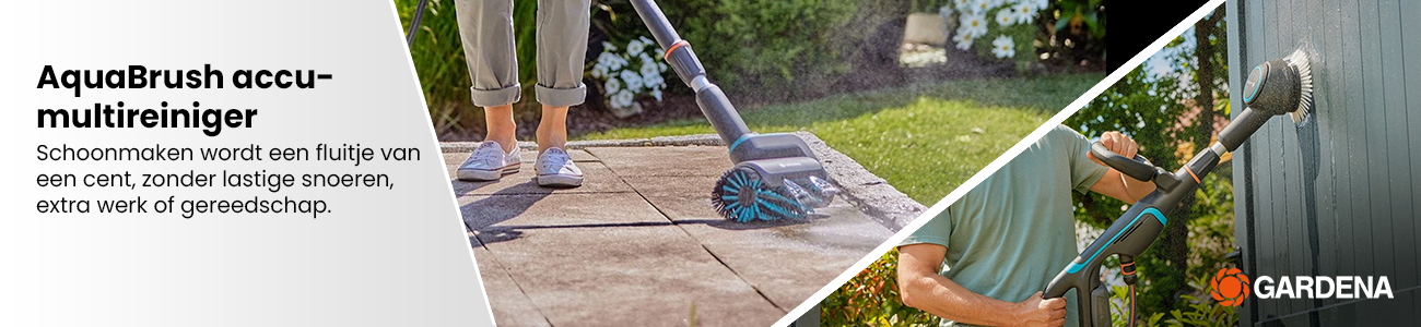 GARDENA Accu-multireiniger AquaBrush Universal 04/18V P4A set vloerreiniger