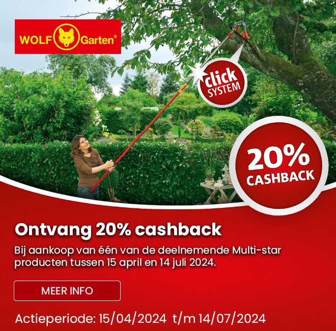 Promobanner - Wolf Garten Multistar cashback