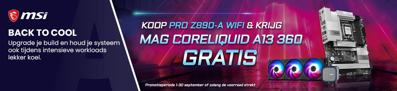 Koop PRO Z890-A WIFI & krijg MAG CORELIQUID A13 360 gratis