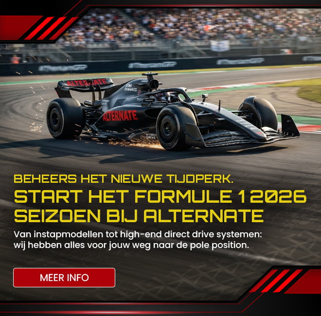 Beheers het nieuwe tijdperk. Start het Formule 1 2026 seizoen bij Alternate