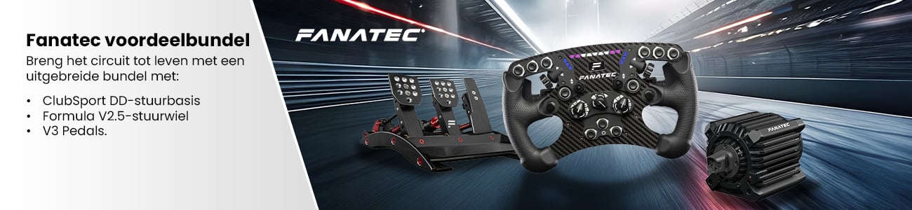 Fanatec ClubSport DD + Steering Wheel Formula V2.5 + Pedals V3 bundel