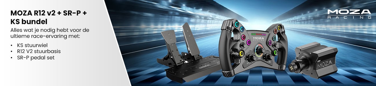 MOZA R12 v2 + SR-P + KS bundel