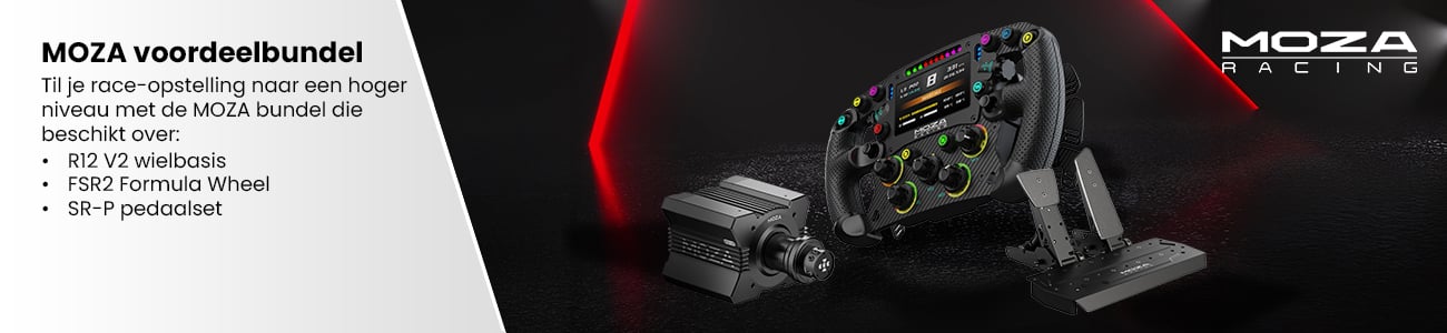 MOZA R12 V2 + FSR 2 + SR-P bundel