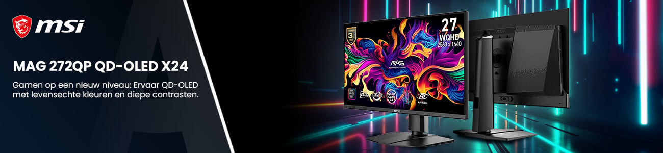 MSI MAG 272QP QD-OLED X24 26.5" gaming monitor