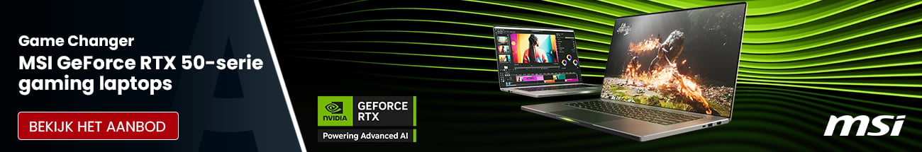 NVIDIA x MSI campagne Q2 2026 – GeForce RTX 50-serie laptops