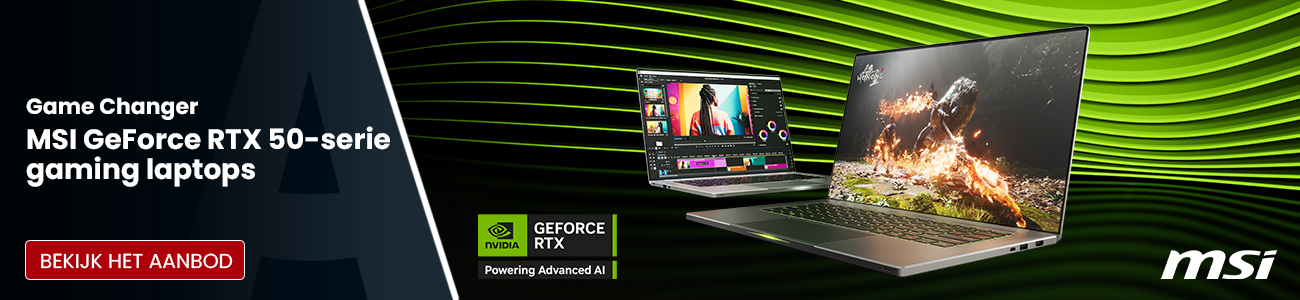 NVIDIA x MSI campagne Q2 2026 – GeForce RTX 50-serie laptops