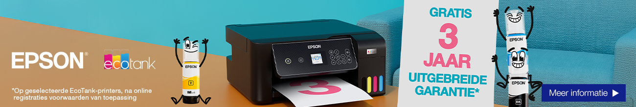 Productbanner - Epson: 3 jaar garantie
