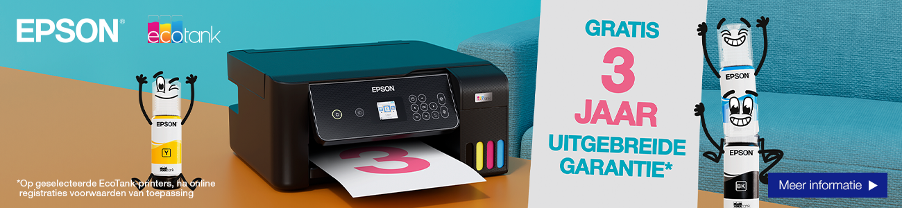Stage - Epson: 3 jaar garantie