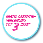 Ontvang nu gratis 3 jaar uitgebreide garantie