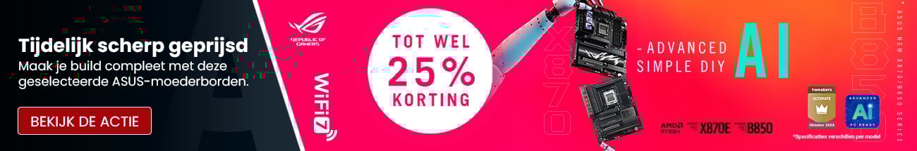ASUS vakantiegeld actie moederborden
