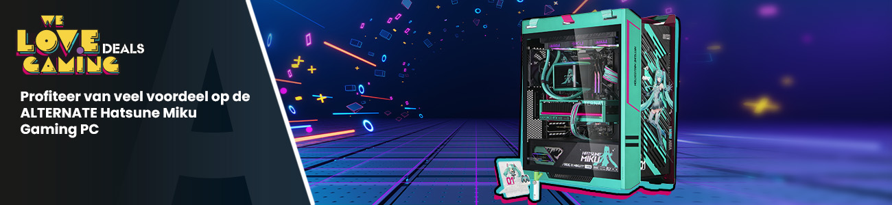 ALTERNATE Hatsune Miku Ryzen 7 - RTX 5080 Gaming pc Powered by ASUS